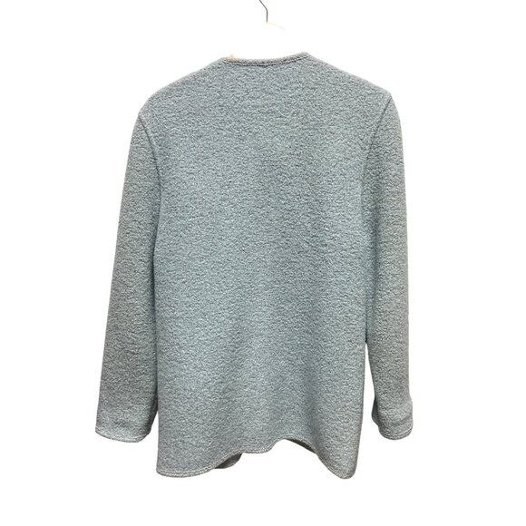 Giesswein Vintage 90's Blue Wool Cardigan Jacket Coatigan - Picture 6 of 6